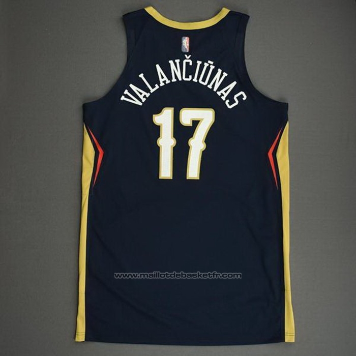 Maillot New Orleans Pelicans Jonas Valanciunas #17 Icon Authentique Bleu